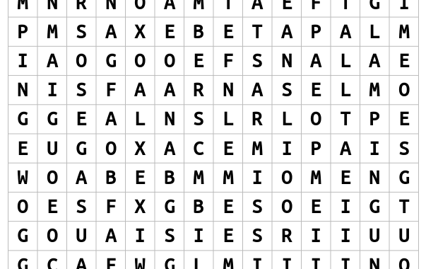 Wordsearch #1